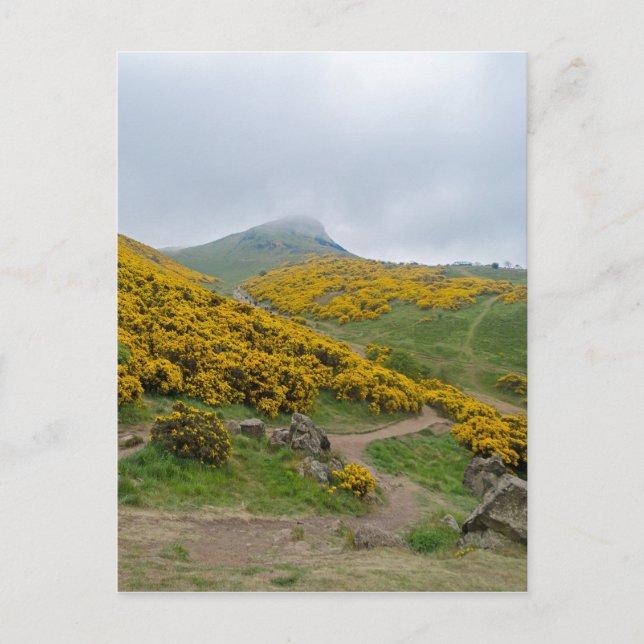 Arthur's Seat Edinburgh, Skottland Vykort (Framsida)