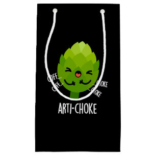 Arti-choke Funny Veggie Artichoke Pun Mörk BG