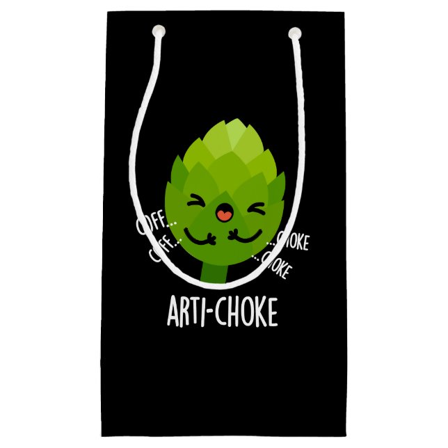 Arti-choke Funny Veggie Artichoke Pun Mörk BG (Framsidan)
