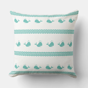 Artic Teal Blue Whale Rand vid Nautical Du Kudde