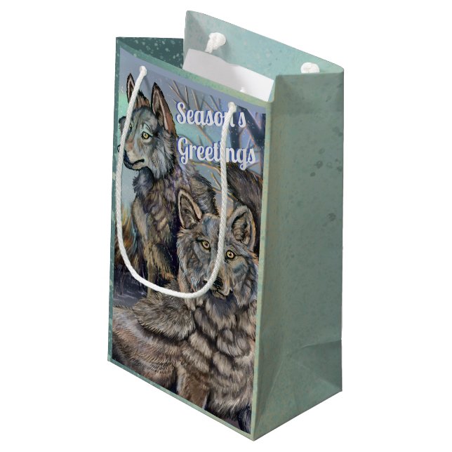 Artic Vargs~ Season's Greetings Small Gift Bag (Baksidan Vinklad)