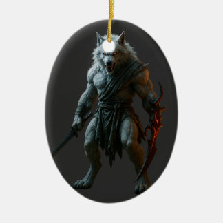 Artic Werewolf Julgransprydnad Keramik