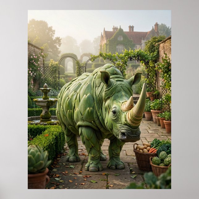 Artichocke Noshörning Poster (Framsidan)