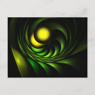 Artichoke Abstrakt Fractal Artwork Vykort