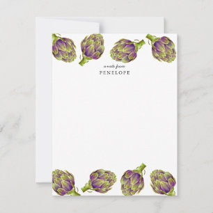 Artichoke Flat Note Card Anteckningskort