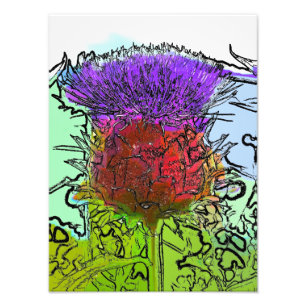ARTICHOKE FLOWER FOTOTRYCK