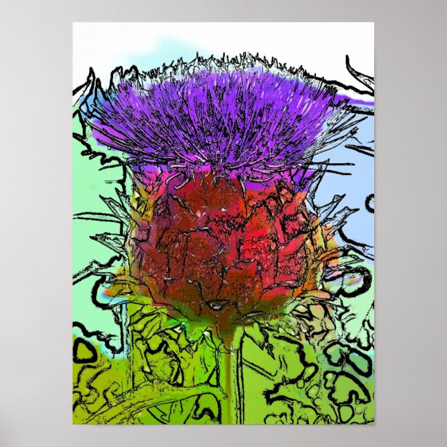 ARTICHOKE FLOWER POSTER (Framsidan)