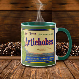 Artichoke Funny Vintage Låda Art Coffee Mugg