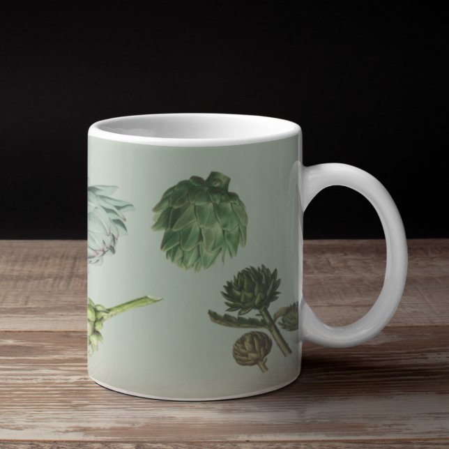 Artichoke Modern Vintage Vegetable Kaffemugg (Artichoke Mug)