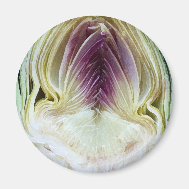 Artichoke-profil för abstrakt Struktur Magnet (Framsidan)