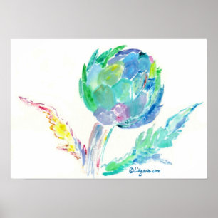 Artichoke Sång Fine Art Skriv ut och Poster