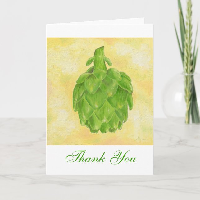 Artichoke Tack notecard Kort (Framsida)