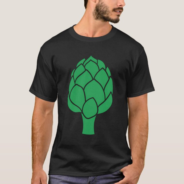 Artichoke Vegetarian Plant Älskare Vegetable Thist T Shirt (Framsida)