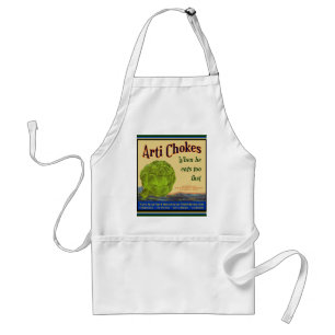 Artichoke Vintage Label Art BBQ Apron Förkläde