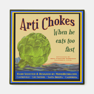 Artichoke Vintage Låda Art Magnet