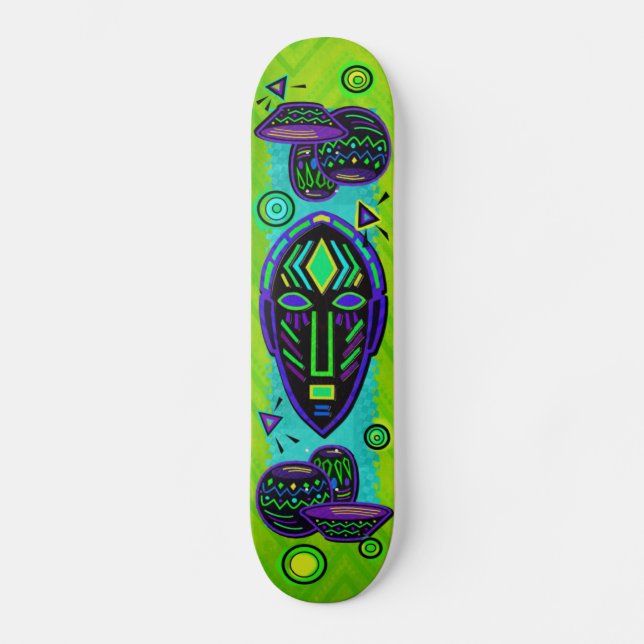 Artifact African Pop Art Skateboard Bräda 21,5 Cm (Framsida)
