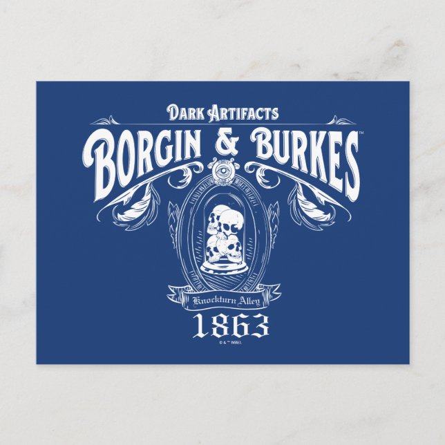 Artifact Store-grafik för BORGIN & BURKES™-Mörk Vykort (Framsida)