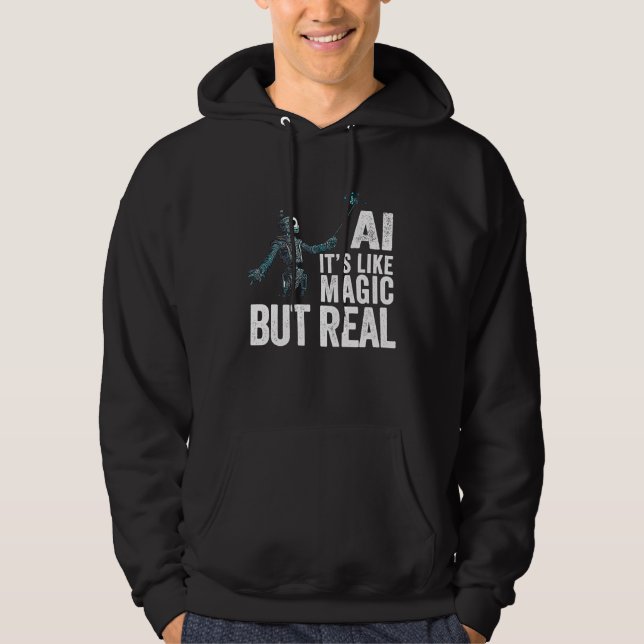 Artificial Intelligence Robot AI Hoodie (Framsida)