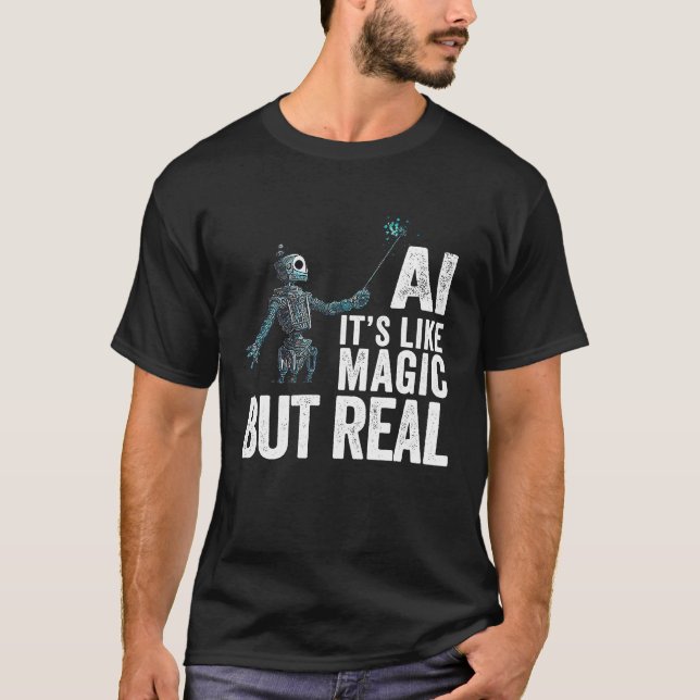 Artificial Intelligence Robot AI T Shirt (Framsida)