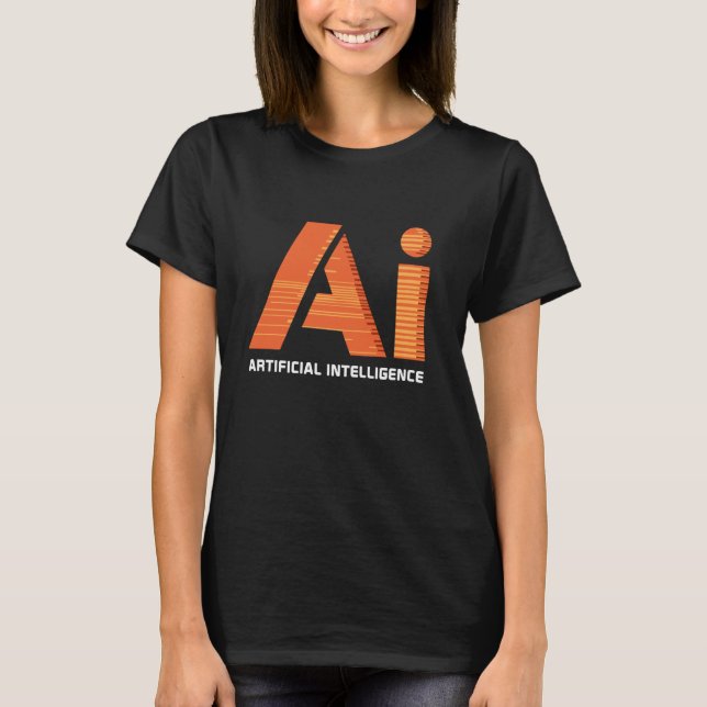 artificiell intelligens AI Computer Science Enthu T Shirt (Framsida)