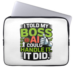 Artificiell intelligens Chef AI-funny design Laptop Fodral