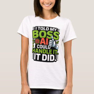 Artificiell intelligens Chef AI-funny design T Shirt