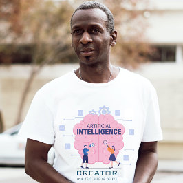 Artificiell intelligens för rosa t shirt