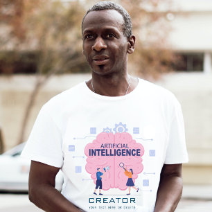 Artificiell intelligens för rosa t shirt