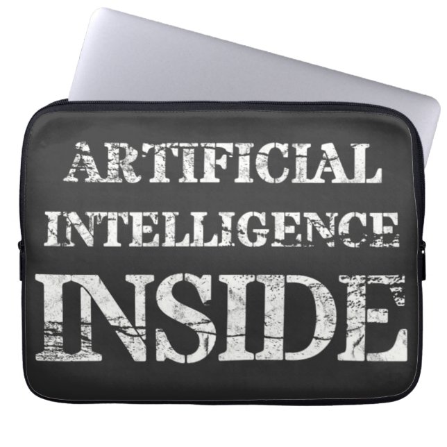 Artificiell intelligens inuti laptop fodral (Framsidan)