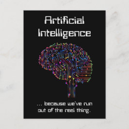 Artificiell intelligens mot Real Sak Vykort