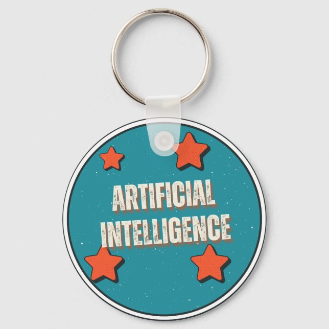 Artificiell intelligens nyckelring (Framsida)