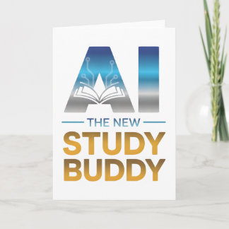 Artificiell intelligens-studiekompisdesign kort
