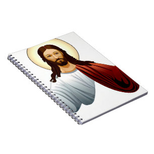 Artificiell intelligenskonst Jesus med Arm ut Anteckningsbok