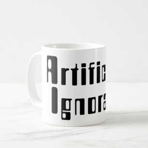 Artificiell okunnighet kaffemugg