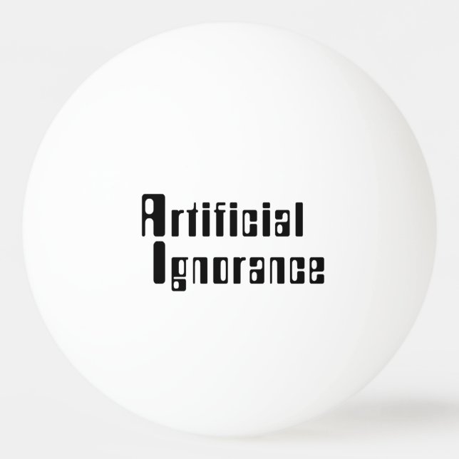 Artificiell okunnighet pingisboll (Framsidan)