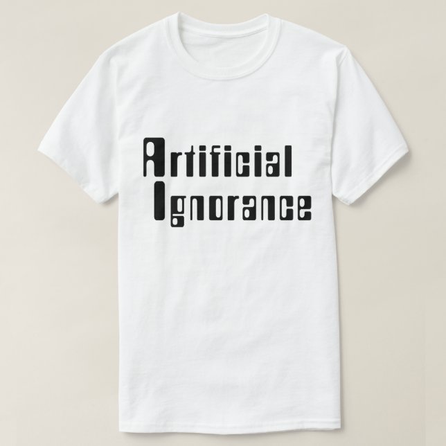 Artificiell okunnighet t shirt (Design framsida)