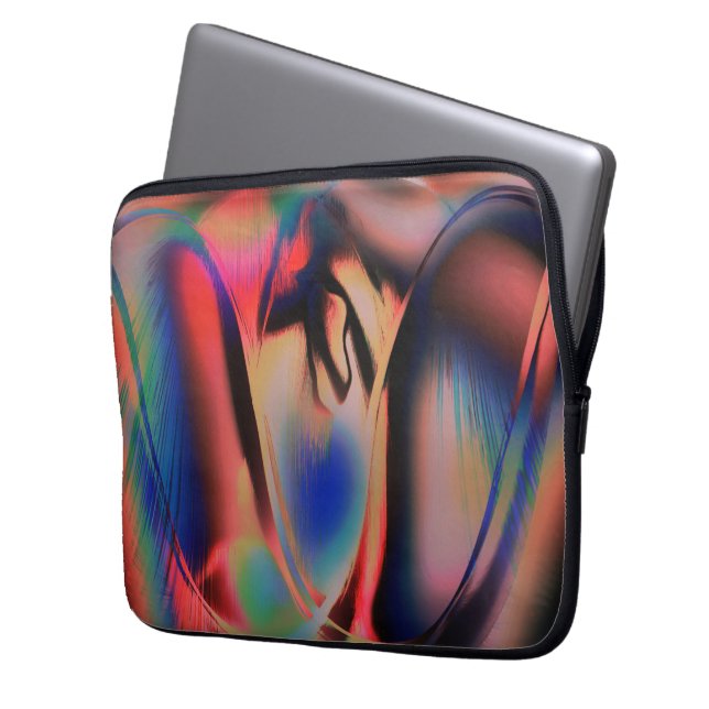 Artificiell sen eftermiddag, uppblåst flådd stil laptop fodral (Framsidan Vänster)