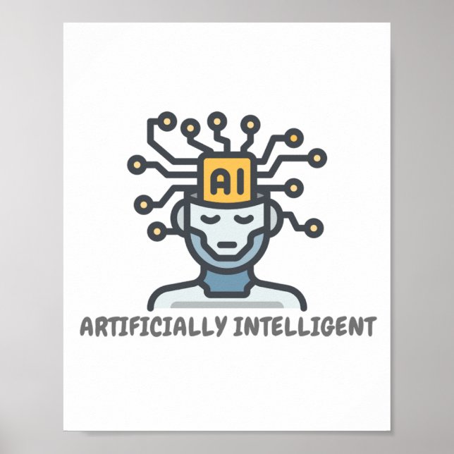 Artificiellt intelligent textdesign poster (Framsidan)