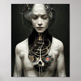 Artificiellt Life 3 Science fiction Art Poster