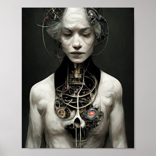 Artificiellt Life 3 Science fiction Art Poster