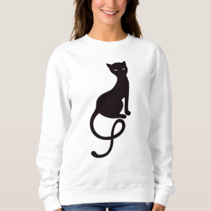 Artig Silhouette för ondskasvartkatt Tee Shirt