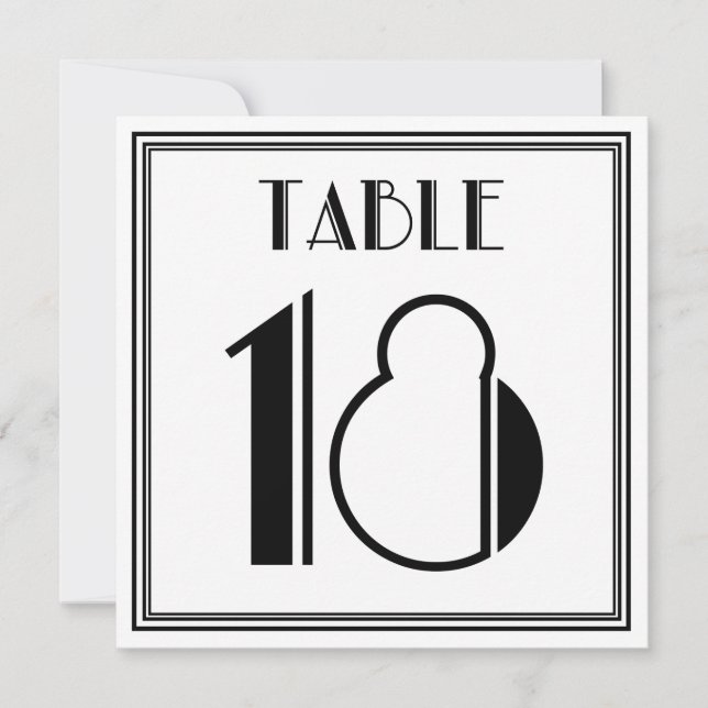 Artikel 18 i Bordsnumret om dekret 18 Inbjudningar (Framsida)