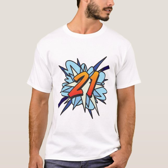 Artikel 21 i Tecknad Bok Tee Shirt (Framsida)