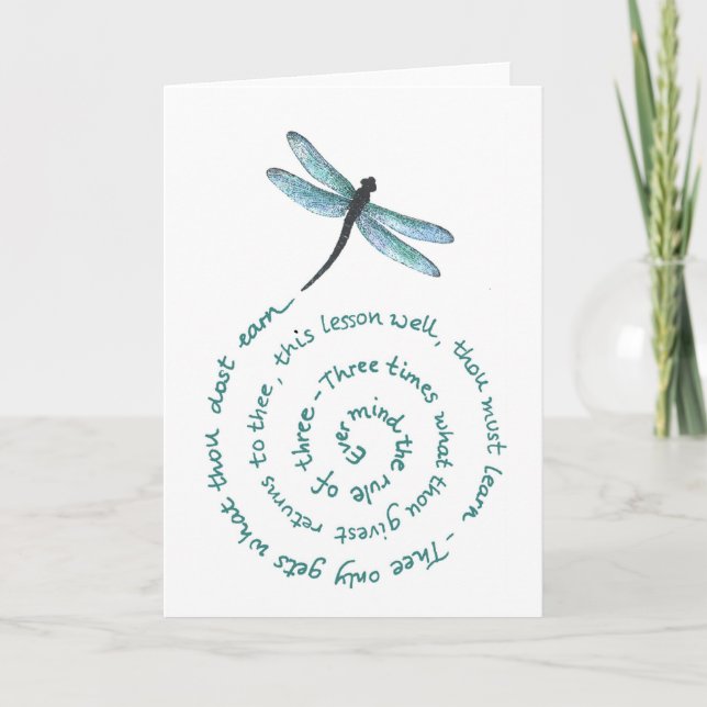 Artikel 3 - Witch's law - Wiccan Rede Kort (Framsida)