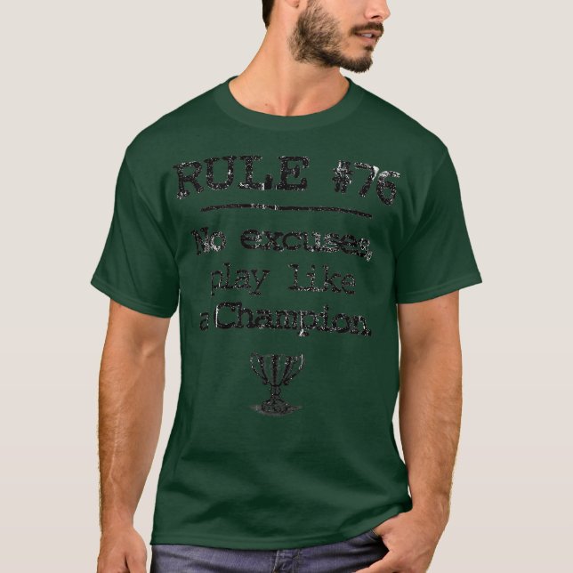 Artikel 76 - Ingen knapp funny T Shirt (Framsida)