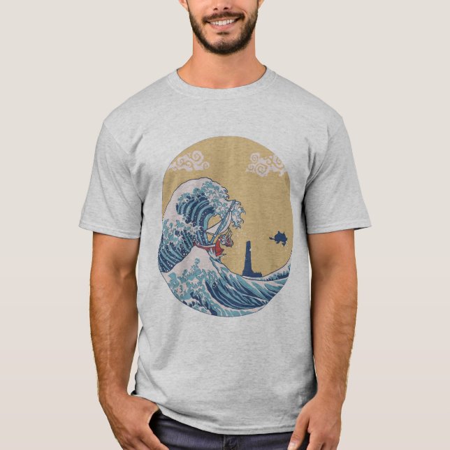 Artikel 90s Hokusai Underbar Seagaming Essential T T Shirt (Framsida)