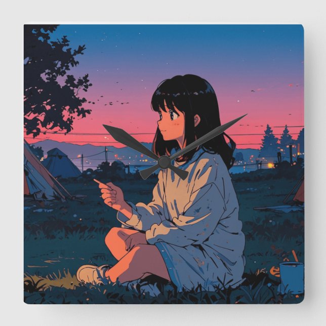 Artikel: Bandbild för konstverk i Retro-berget Fyrkantig Klocka (Framsida)