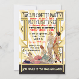Artikel Deco Bachelorette Party 1920 Inbjudningar