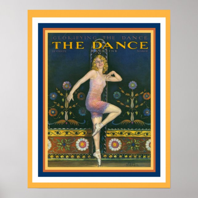 Artikeldekretet Dance Magazine 1920 Poster 16 x 20 (Framsidan)