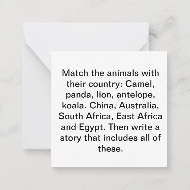 Artikelidékort Anteckningskort (Baksida)